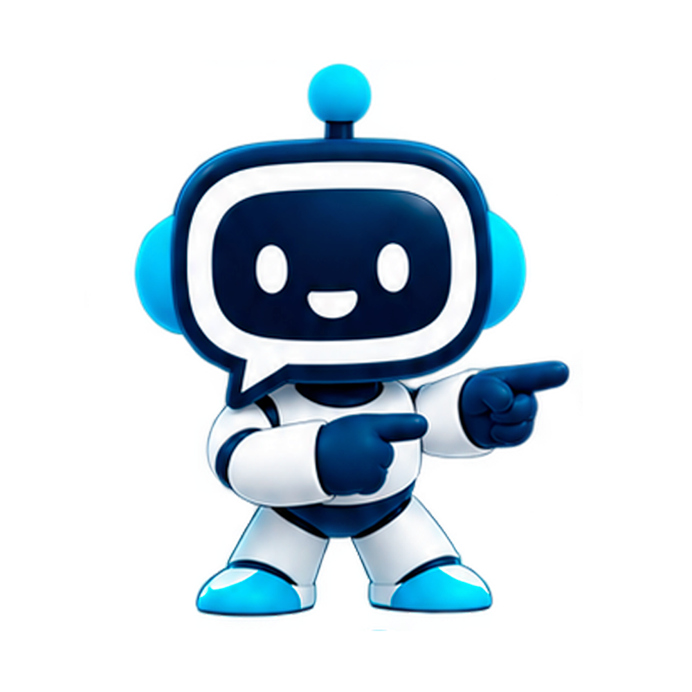 Mascota de Linabot presentando la aplicación